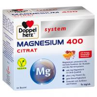 DOPPELHERZ Magnesium 400 Citrat system Granulat 20 St