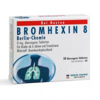 BROMHEXIN 8 Berlin Chemie überzogene Tabletten 50 St