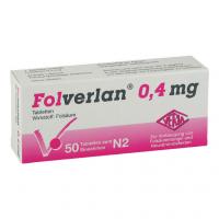 FOLVERLAN 0,4 mg Tabletten 50 St über kaufen und sparen