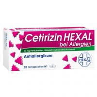 CETIRIZIN HEXAL Filmtabletten bei Allergien 20 St kaufen und sparen