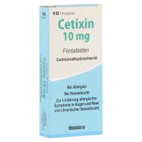 Cetixin 10mg Filmtabletten 10 Stück kaufen und sparen