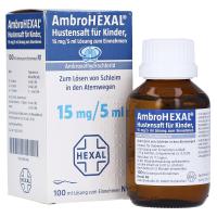 AmbroHEXAL Hustensaft für Kinder 15mg/5ml Lösung zum Einnehmen 100 Milliliter