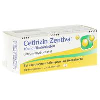 Cetirizin Zentiva 10mg Filmtabletten 100 Stück kaufen und sparen