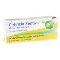 Cetirizin Zentiva 10mg Filmtabletten 20 Stück kaufen und sparen