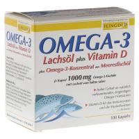 OMEGA-3 Lachsöl plus Vit.D plus Omega3 Konz.Kps. 100 Stück