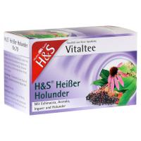 H S heißer Holunder Vitaltee Filterbeutel 20 Stück