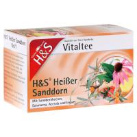 H S heißer Sanddorn Vitaltee Filterbeutel 20 Stück