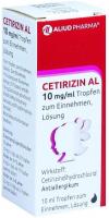 Cetirizin Al 10 mg pro ml Tropfen zum Einnehmen 10 ml Lösung