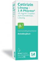 Cetirizin Lösung 1A Pharma 10 ml Lösung