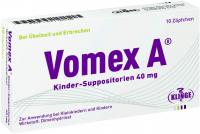 Vomex A 40 mg Kindersuppositorien 10 Stück kaufen und sparen