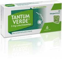 Tantum Verde 3 mg Lutschtabletten mit Minzgeschmack 20 Lutschtabletten