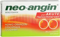 Neo angin Benzydamin Honig - Orange 20 Lutschtabletten