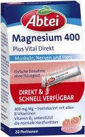 Abtei Magnesium 400 + Vitamin B Komplex 20 Granulat Beutel