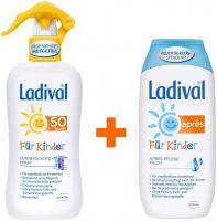 Sparset Ladival Sonnenschutzspray LSF50 Kinder + Ladival für Kinder Apres Lotion 1 Set