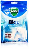 Wick Blau Menthol Bonbons ohne Zucker Beutel 72 g Bonbons