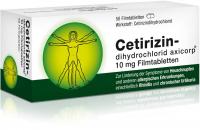 Cetirizindihydrochlorid Axicorp 10 mg 50 Filmtabletten