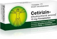 Cetirizindihydrochlorid Axicorp 10 mg 7 Filmtabletten