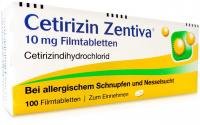 Cetirizin Zentiva 10 mg 100 Filmtabletten