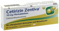 Cetirizin Zentiva 10 mg 20 Filmtabletten