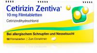 Cetirizin Zentiva 10 mg 50 Filmtabletten